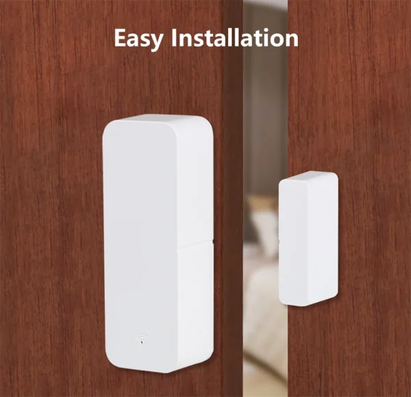 tuya wifi/zigbee door sensor – smart window contact alarm | alexa & google compatible | home security system