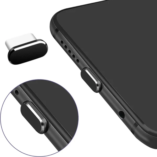 4 pack usb c dust plug set with cleaning brush