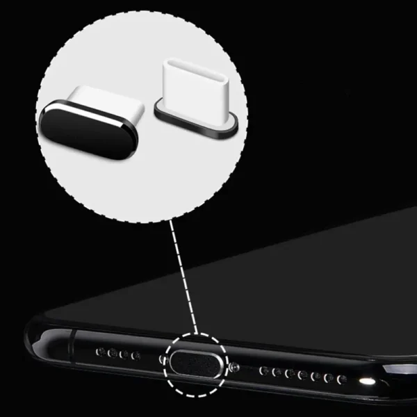 4 pack usb c dust plug set with cleaning brush