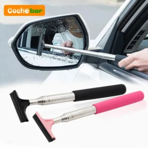 telescopic car mirror wiper – clean rearview mirrors in seconds!